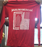 MuslimAmerican Long Sleeve Red Tees