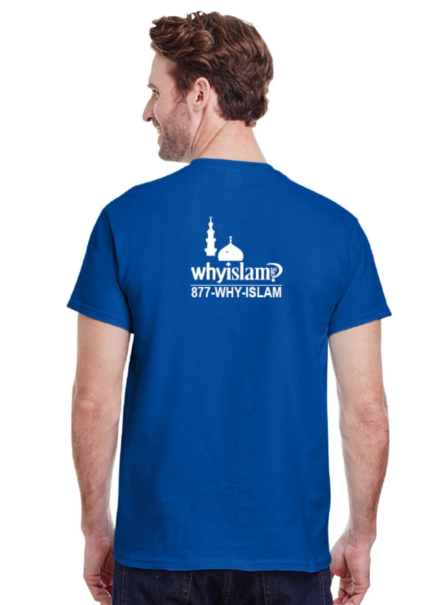 Muslim American T-Shirt – Short Sleeve – Blue