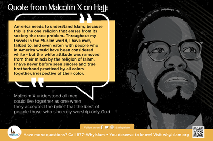 Malcolm X Postcard