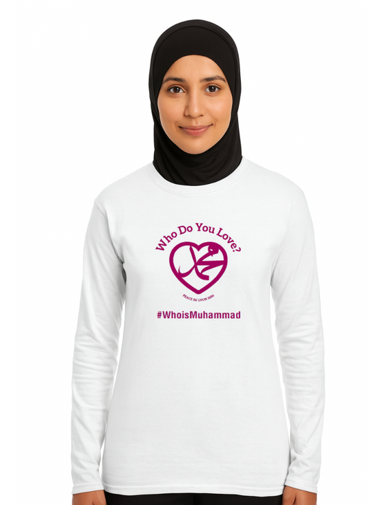Who Do You Love? – Long Sleeve T-Shirt - White
