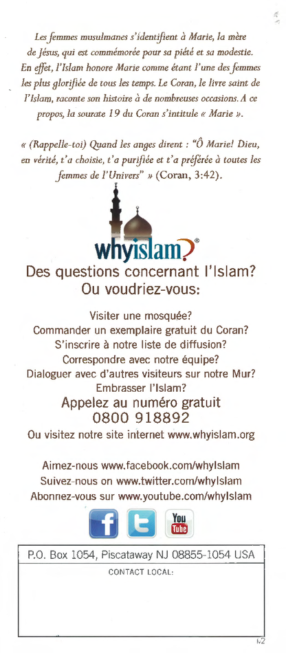 Le Hijab: Modestie, Humilité et Dignité