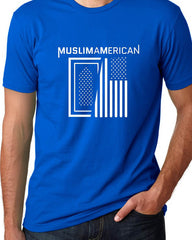 MuslimAmerican Short Sleeve Blue T-Shirt